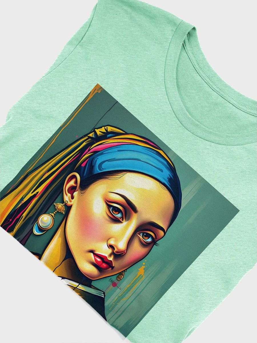 My Pop art X Drippy angy style "Girl with the pearl earring" Supersoft tee product image (5)