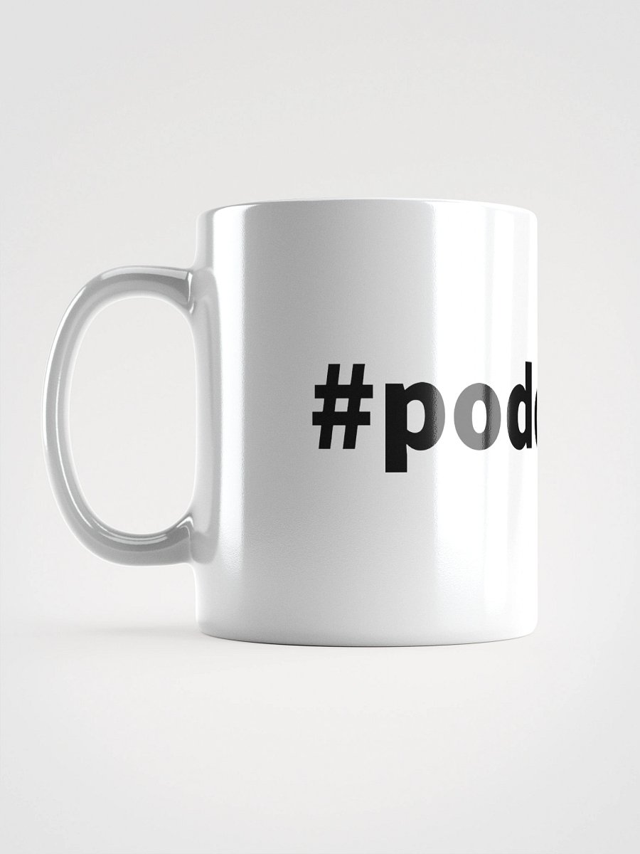 Podcaster Hashtag Ceramic Mug - White product image (3)