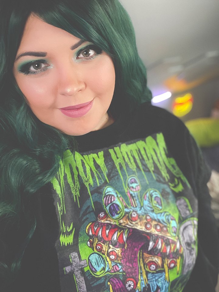 Spooky Hotdog Creature Feature Crew Neck Sweatshirt product image (2)