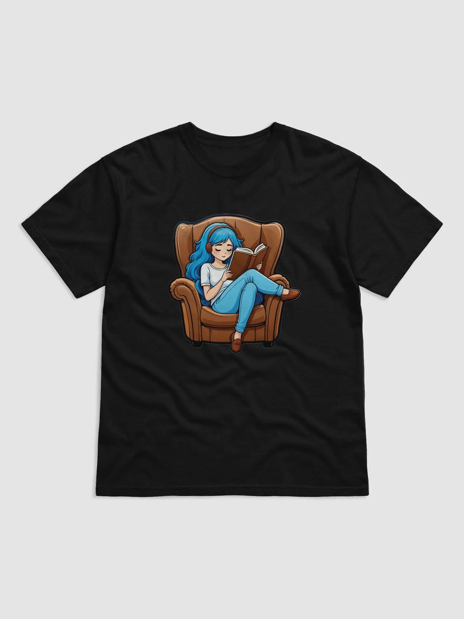 Blissful Reading Illustration T-Shirt product image (1)