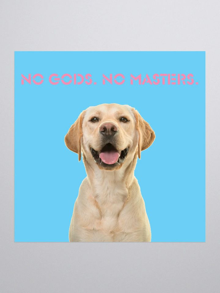 No Gods No Masters - Blue Sticker product image (2)
