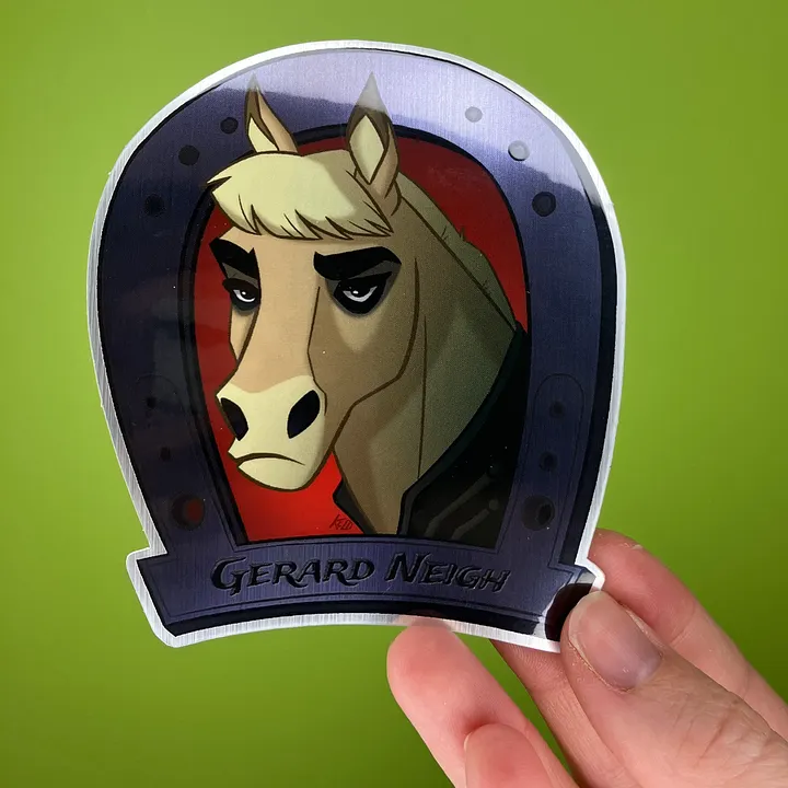 Gerard Neigh - Metallic Vinyl Sticker product image (2)