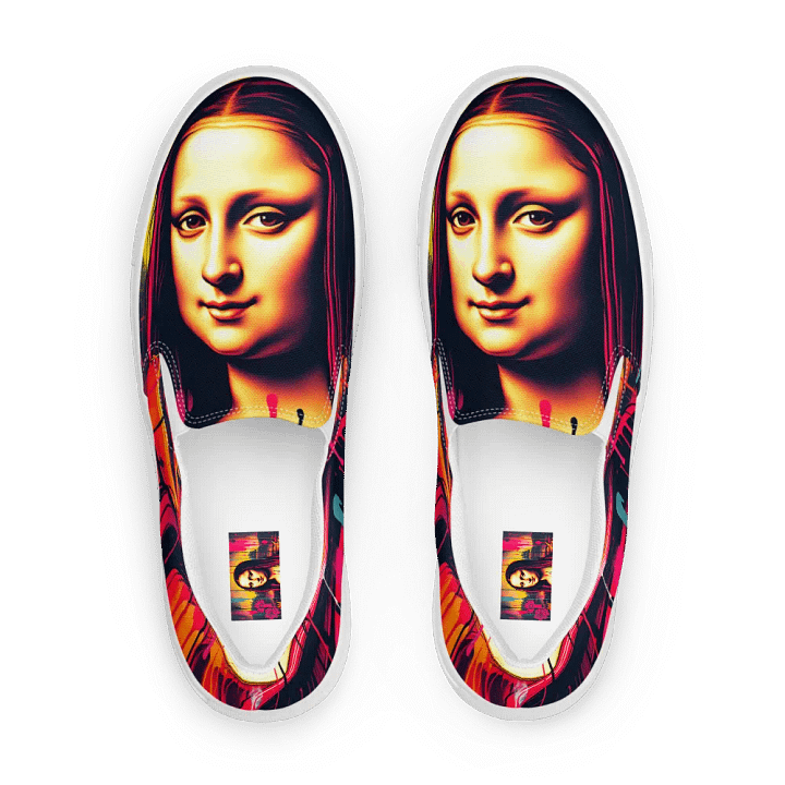 Mona Lisa Remix , Women's Slip on canvas shoes product image (1)