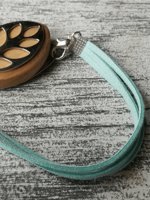 Mint Faux Suede Bracelet | Handmade Accessory for Bellabeat Leaf Urban & Ivy product image (2)