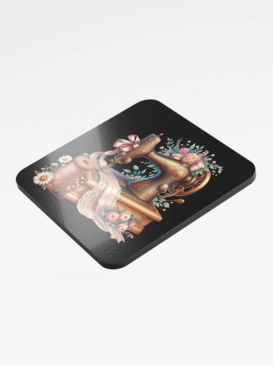 Vintage Sewing Machine Floral Coaster Set product image (3)