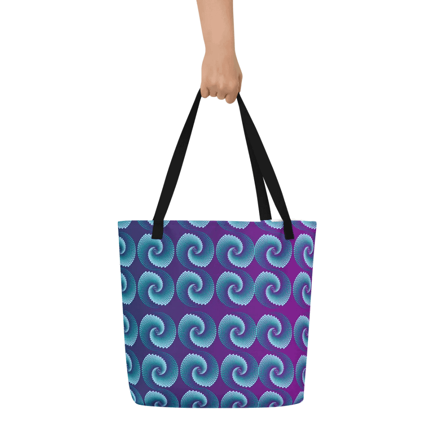 Spiral Symphony Large Tote Bag for arty ladies moms friends product image (7)