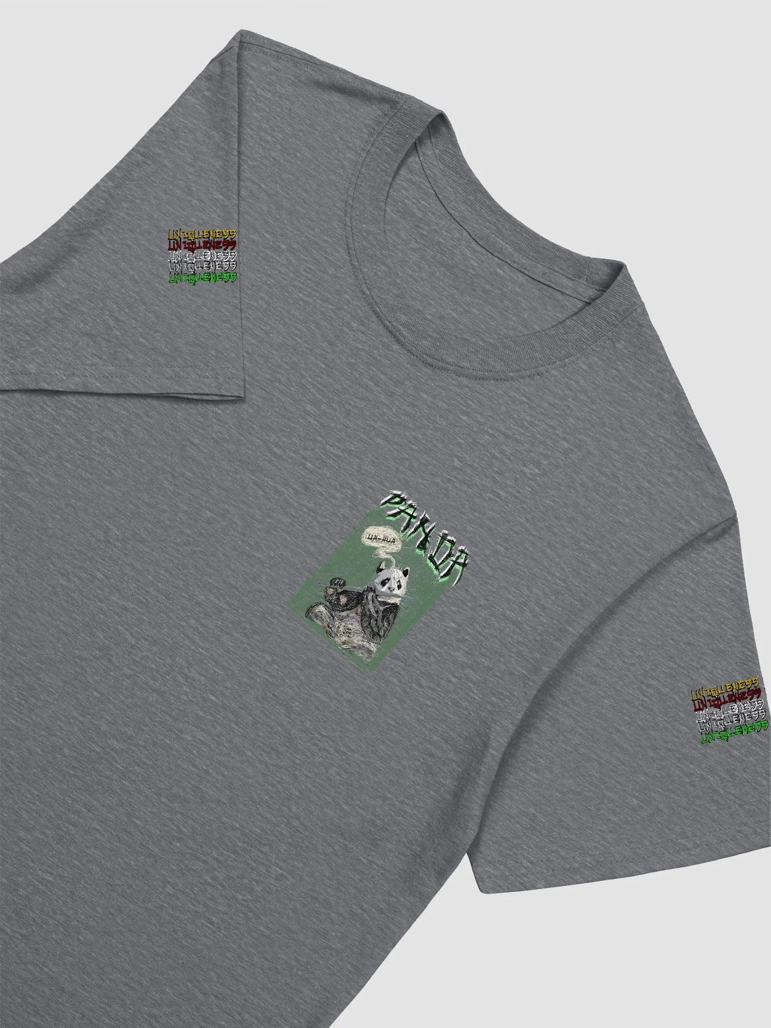 Uh-Huh Panda Scribble Art (Gildan Unisex Softstyle T-Shirt) product image (2)