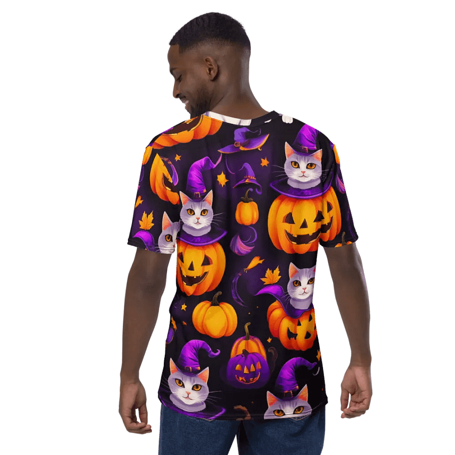 Cats Pumpkin Charade T Shirt product image (12)