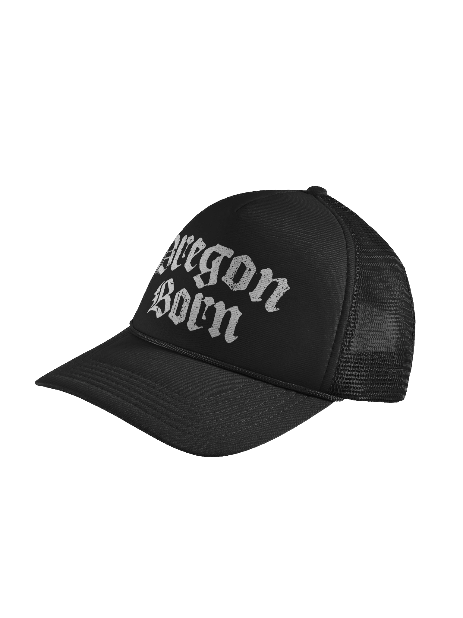Oregon Born Blackletter Foam Trucker Hat product image (2)