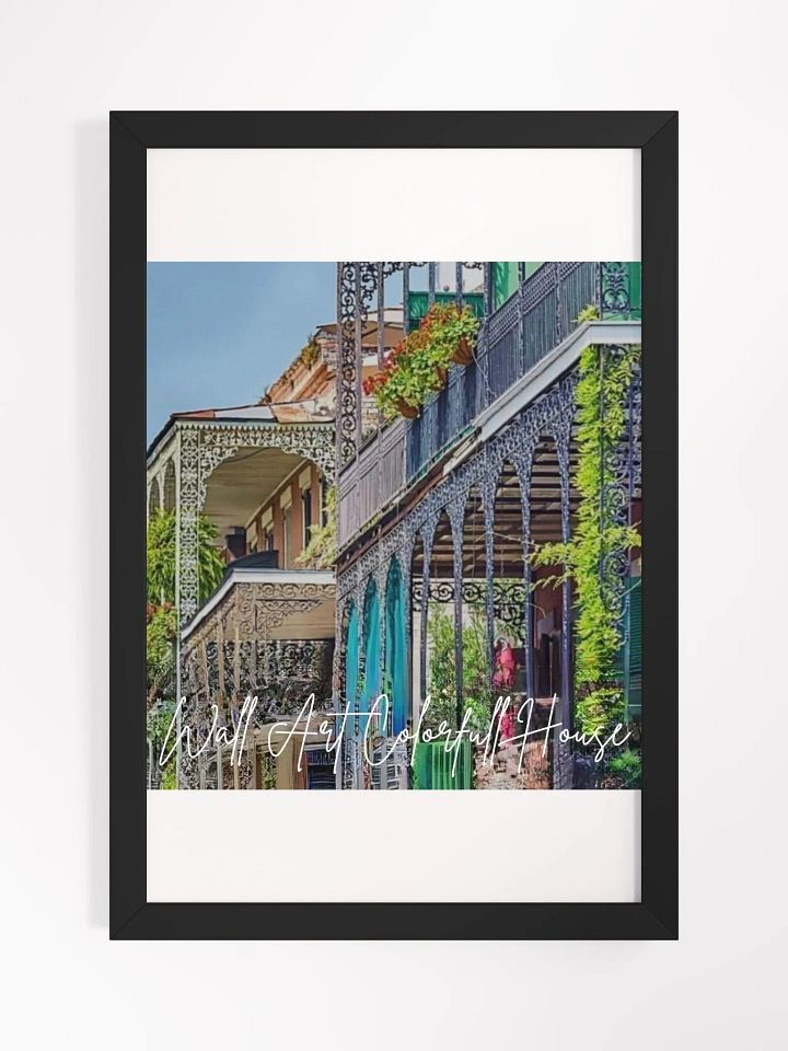 Art Colorful House Framed High-Quality Matte Poster (in) product image (1)