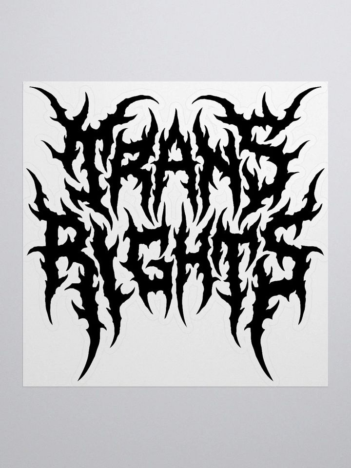 Trans Rights Heavy Metal Sticker product image (1)