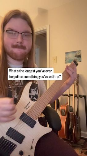 Thank god I record all my new riffs bc I forget them as fast as i write them 🤦🏻‍♂️
