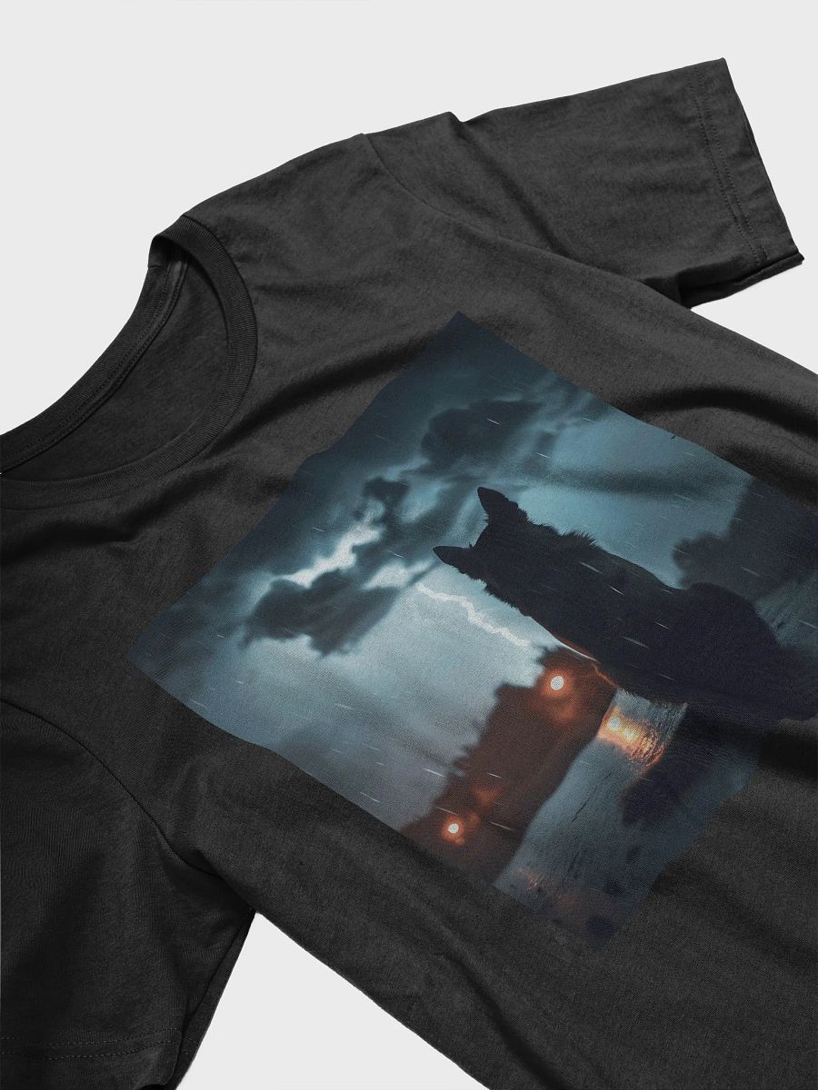 Thunderstorm Dog T-Shirt | Dramatic Night Dog Lover Tee | Unique Gift for Pet Owners product image (3)