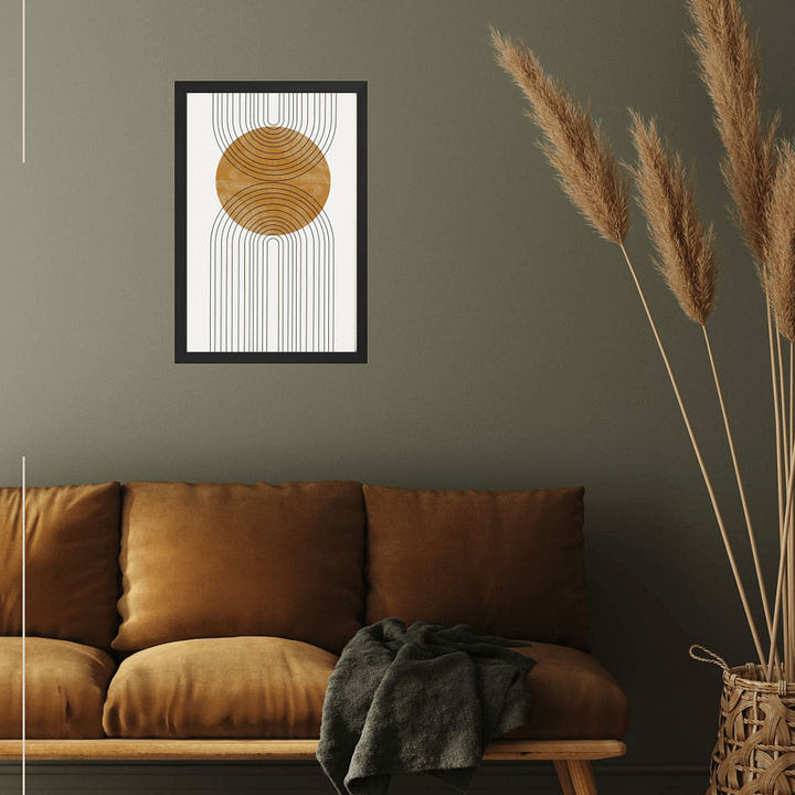 Symmetric Flow Framed Art Print | Modern Geometric Design for Contemporary Elegance product image (1)
