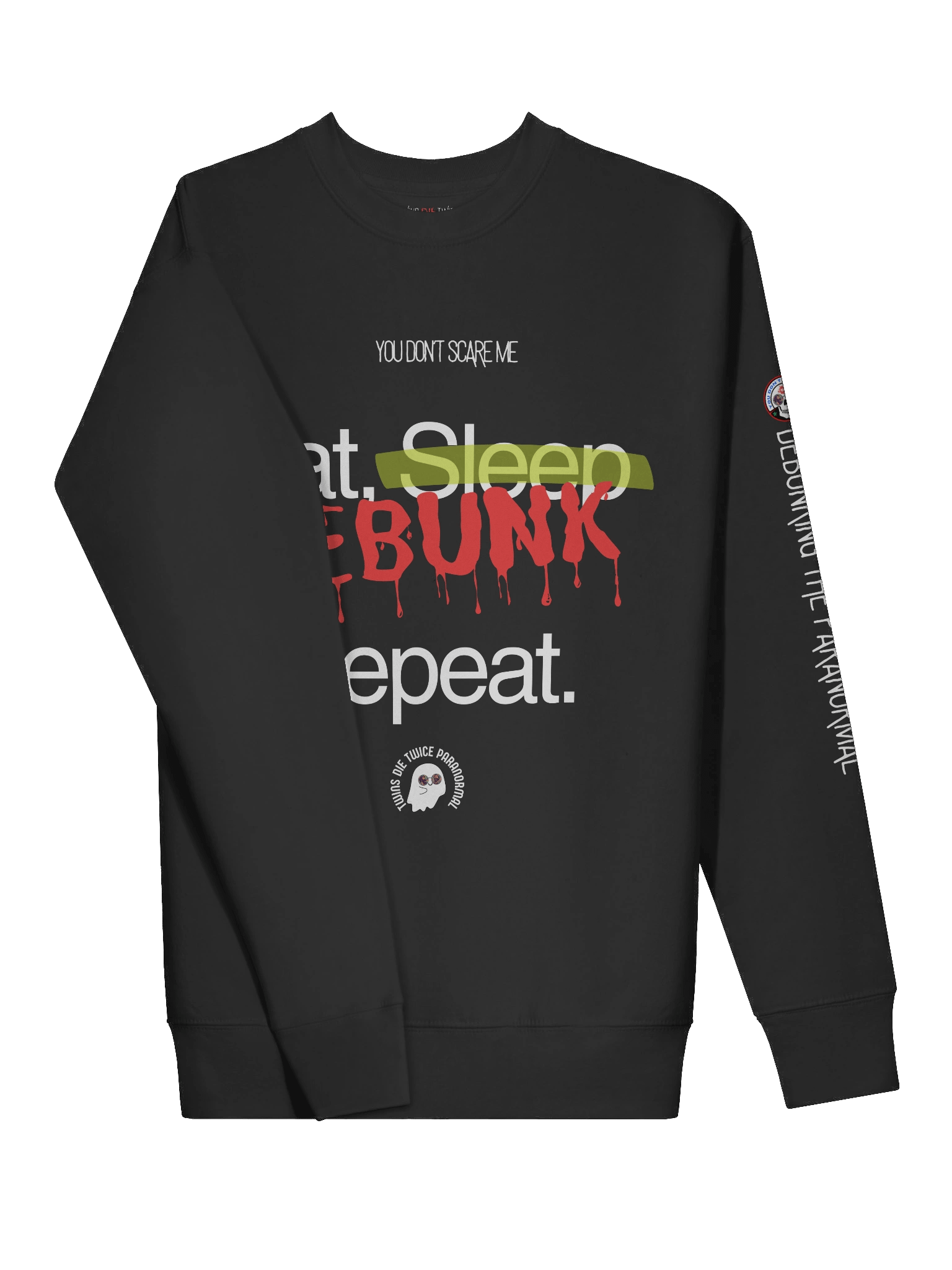 Eat. Sleep. Debunk. Repeat. – Pullover Sweater product image (3)