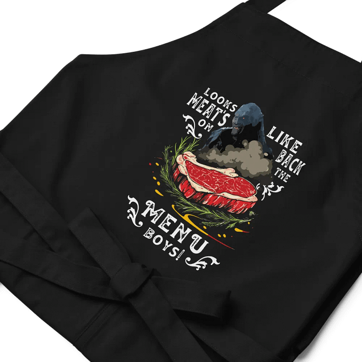 Looks like meat's back on the menu boys! Apron (EU only) product image (2)