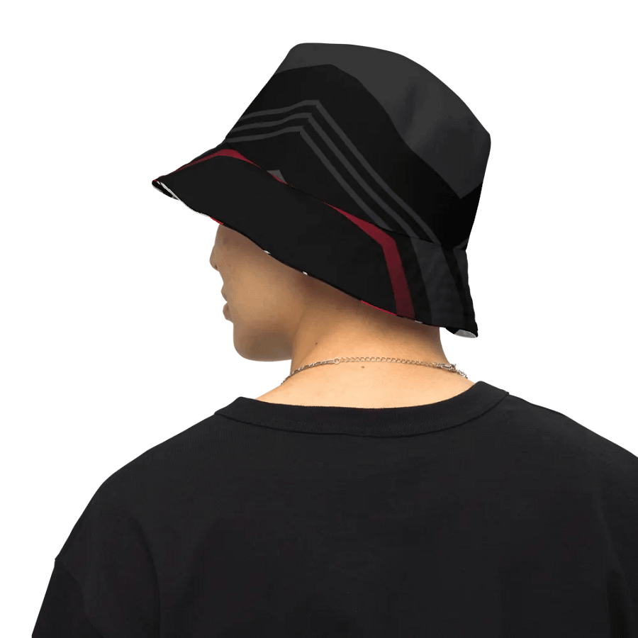 Dynamic Red Abstract - All-Over Bucket Hat product image (7)