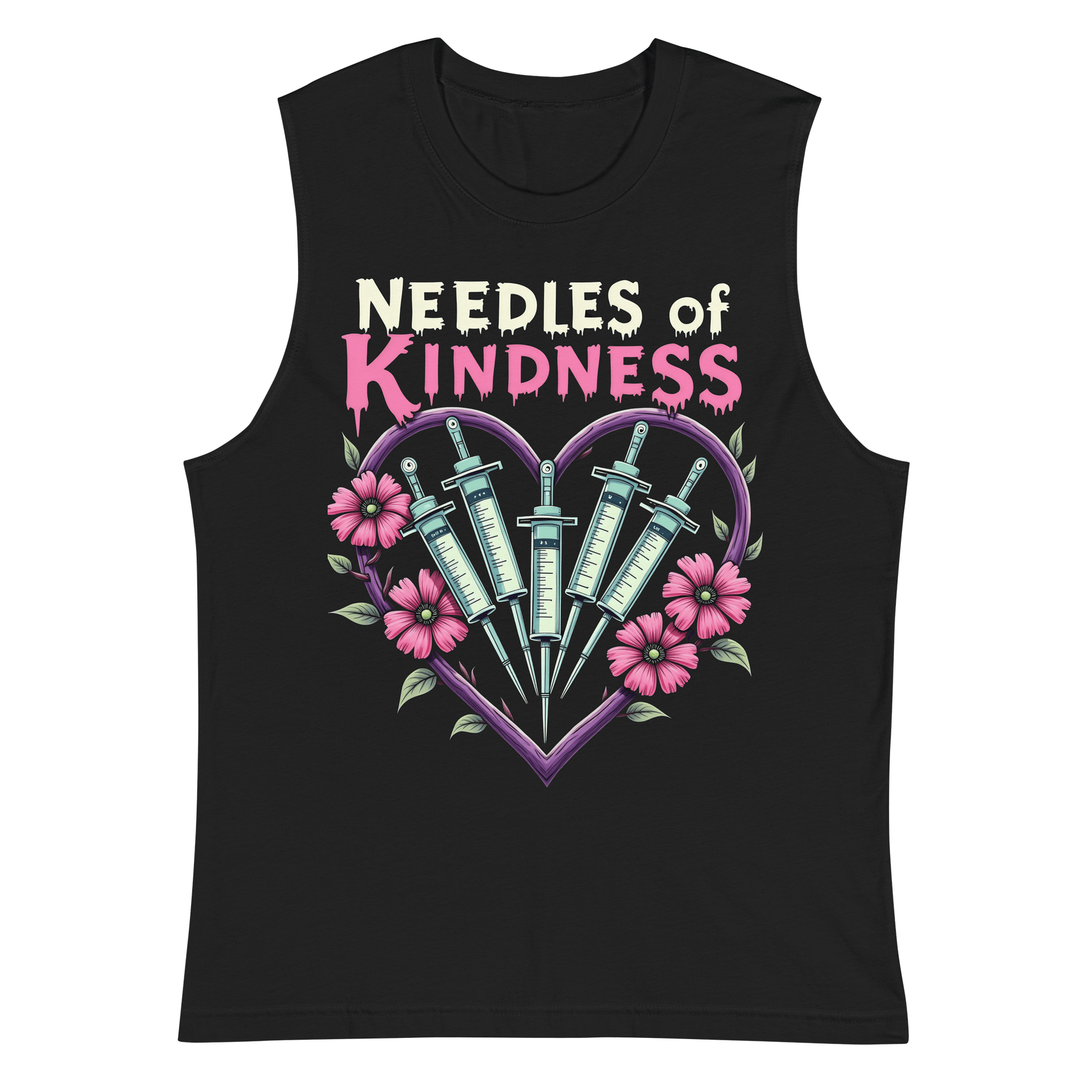 Heartfelt Syringe Love Muscle Tank product image (2)