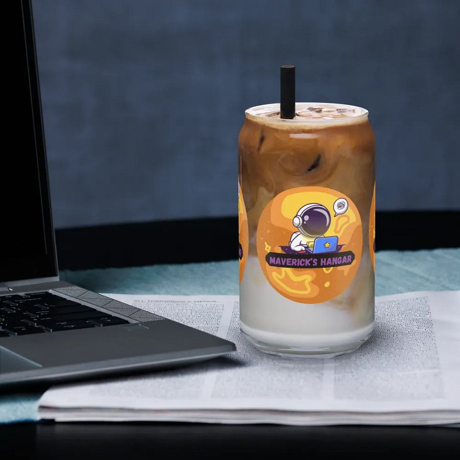 Maverick's Hangar Logo Can Shaped Glass product image (3)