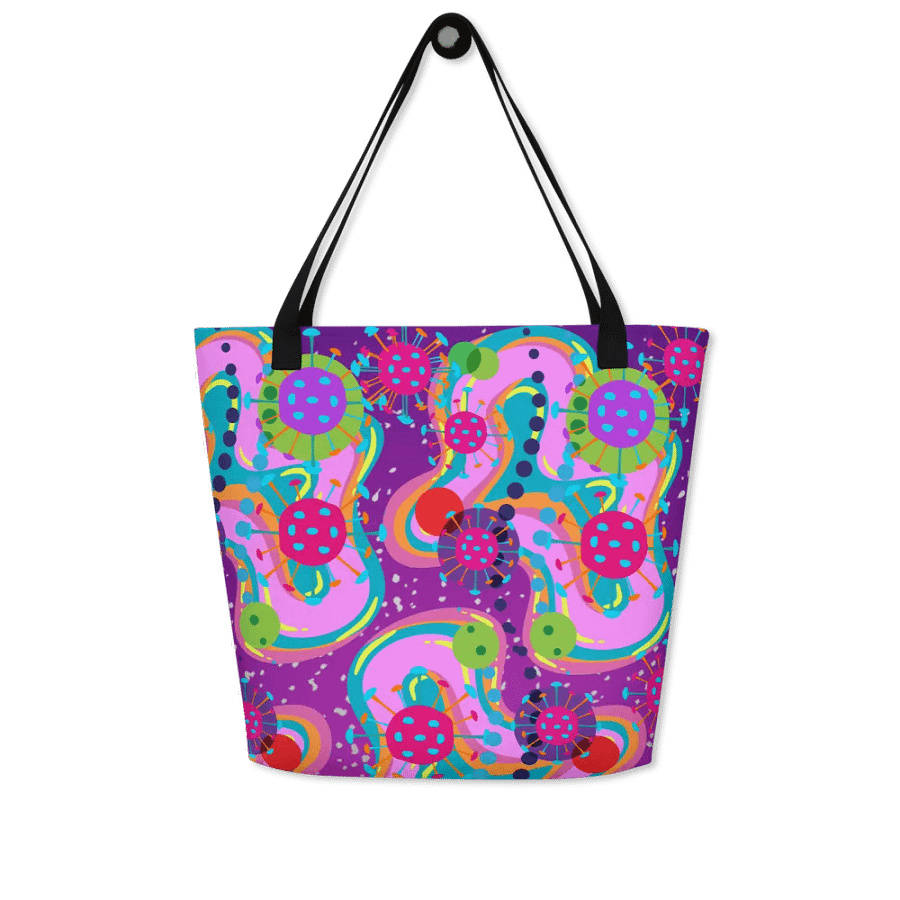 Psychedelic Dreams All-Over Tote for the modern ladies genZ techis product image (4)