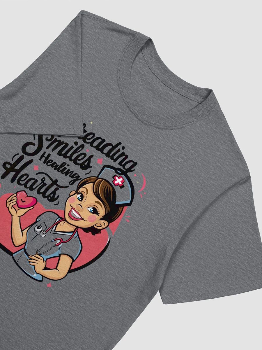 Spreading Smiles Healing Hearts Nurse T-Shirt product image (3)