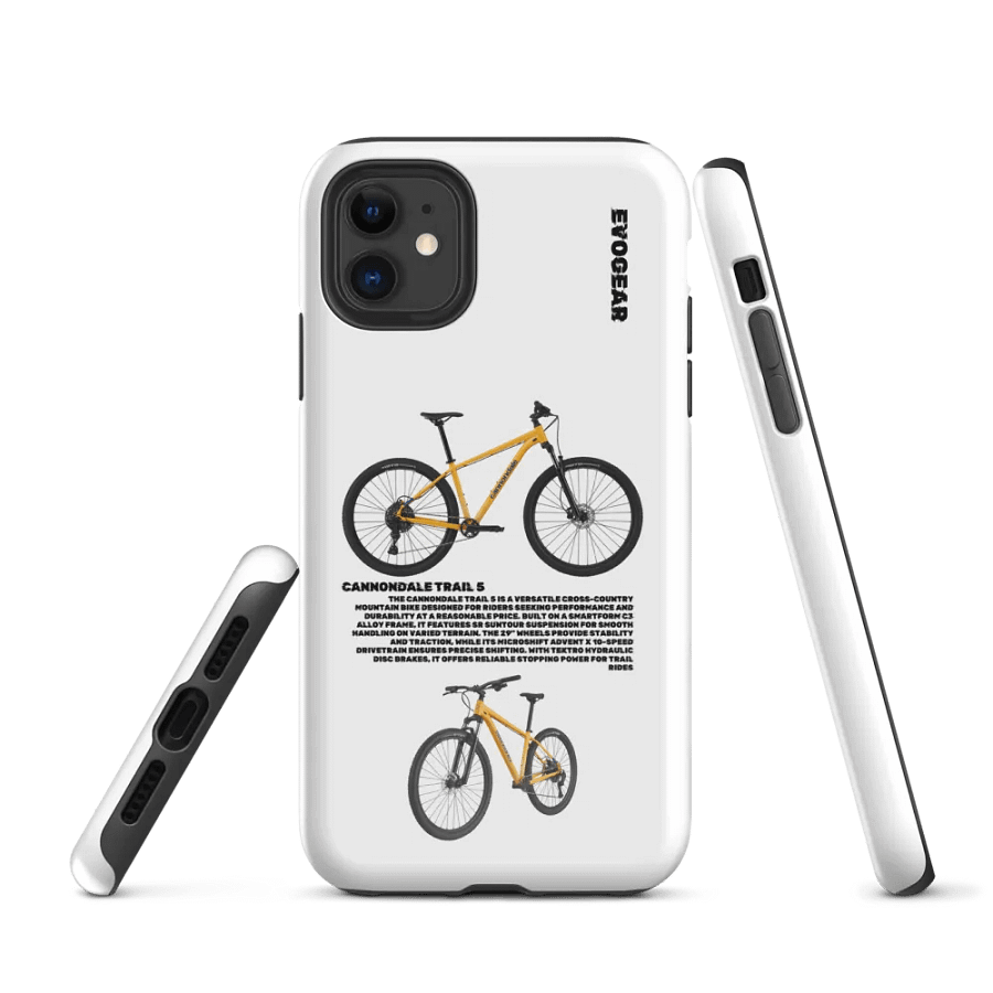 White Cannondale Trail 5 iPhone Case product image (1)