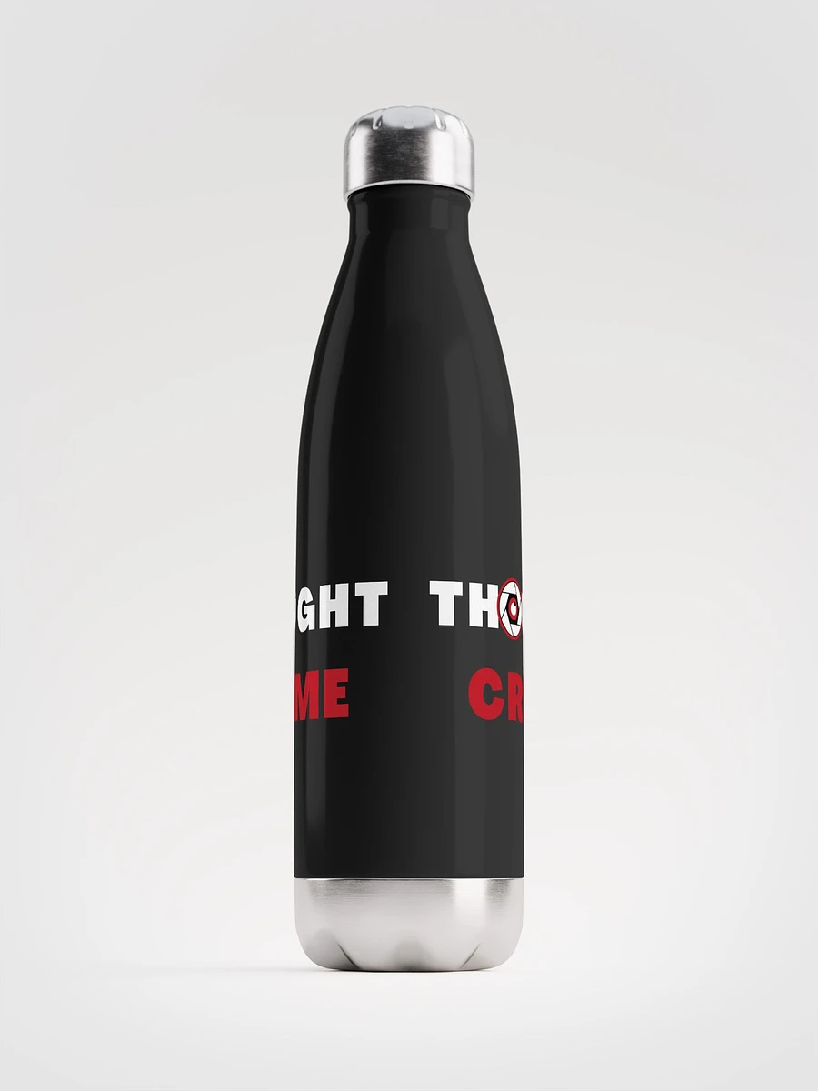 Stainless steel water bottle thought crime product image (2)