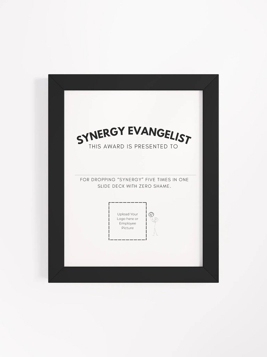 Synergy Evangelist Certificate - Framed Poster product image (19)