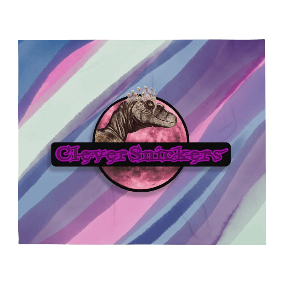 CleverSnickers Logo Throw Blanket product image (13)