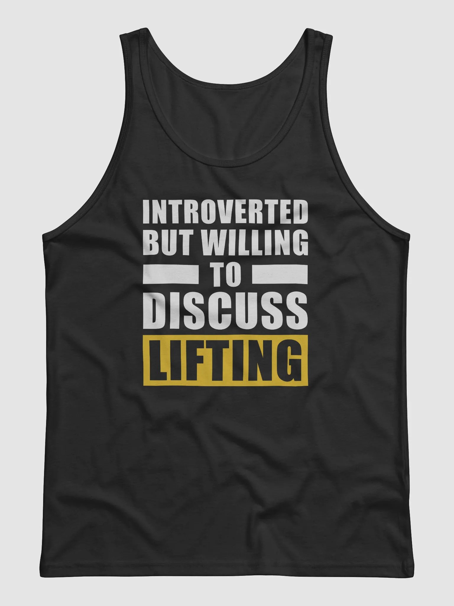 Introverted But Willing To Discuss Lifting Tank product image (1)