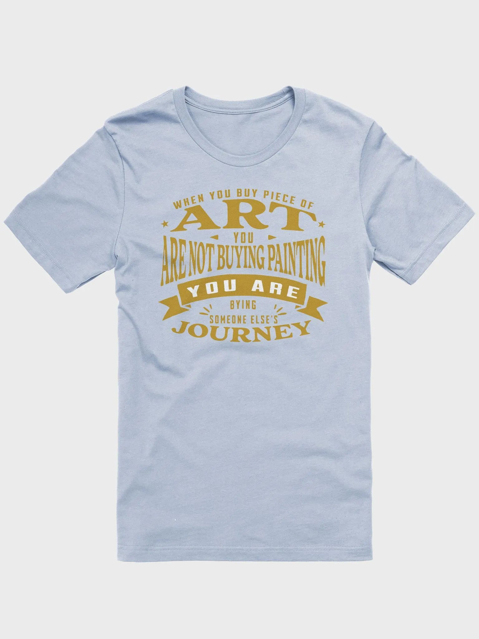 Artist's Journey Gold Text T-Shirt product image (2)