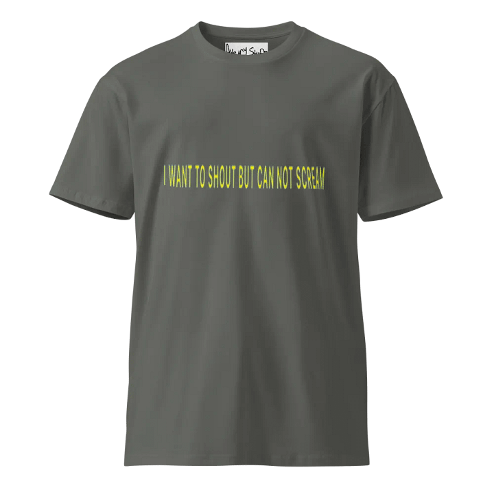 “I WANT TO SHOUT BUT CAN NOT SCREAM” Logo Tee product image (1)