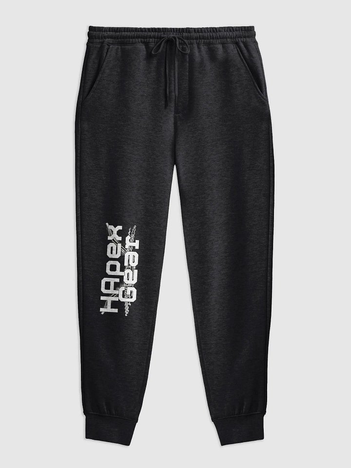 Midweight Fleece Joggers - White HApex Gear Black Logo product image (1)