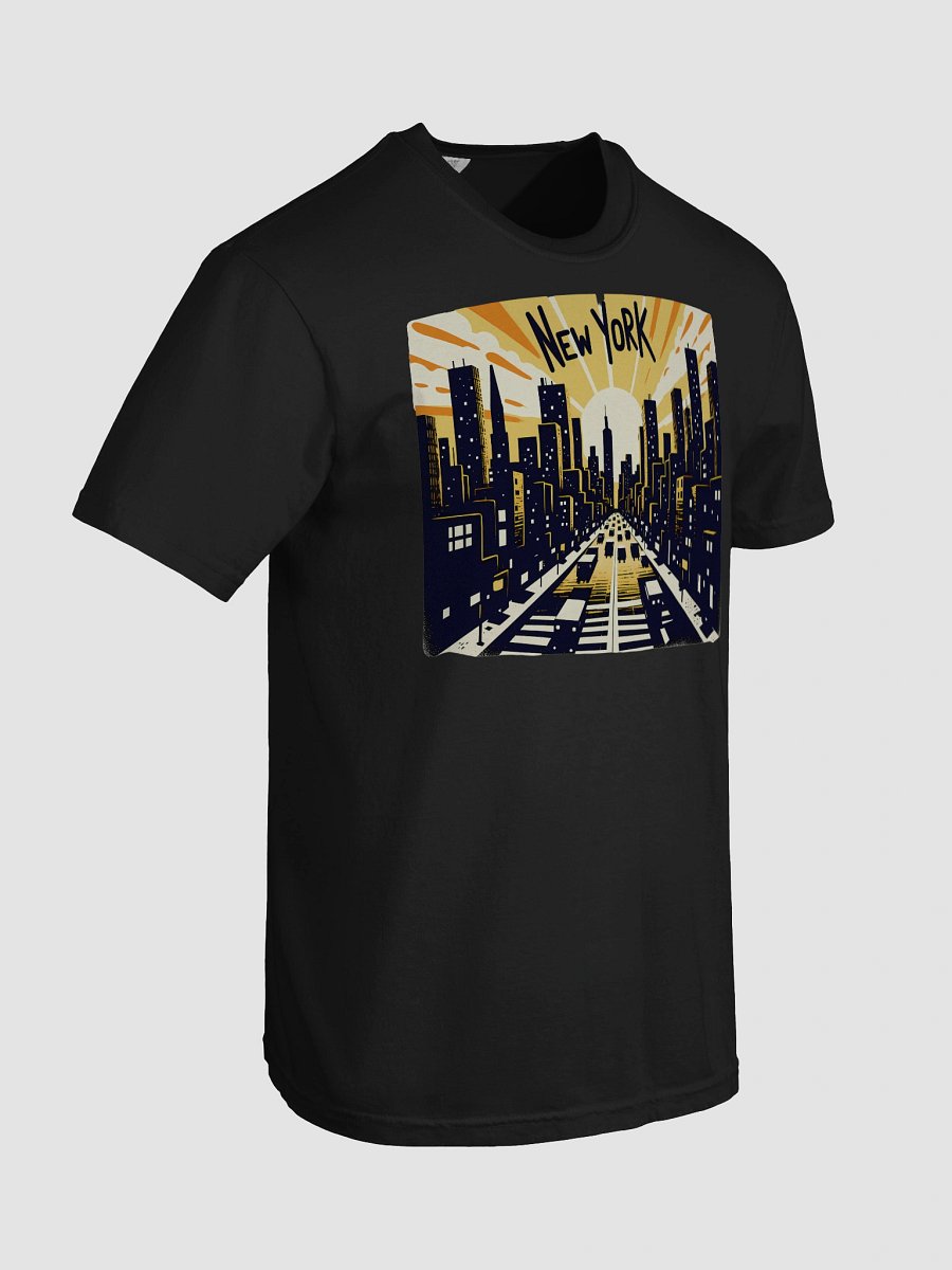 Vintage New York Cityscape Art Print Heavyweigh T-Shirt product image (74)