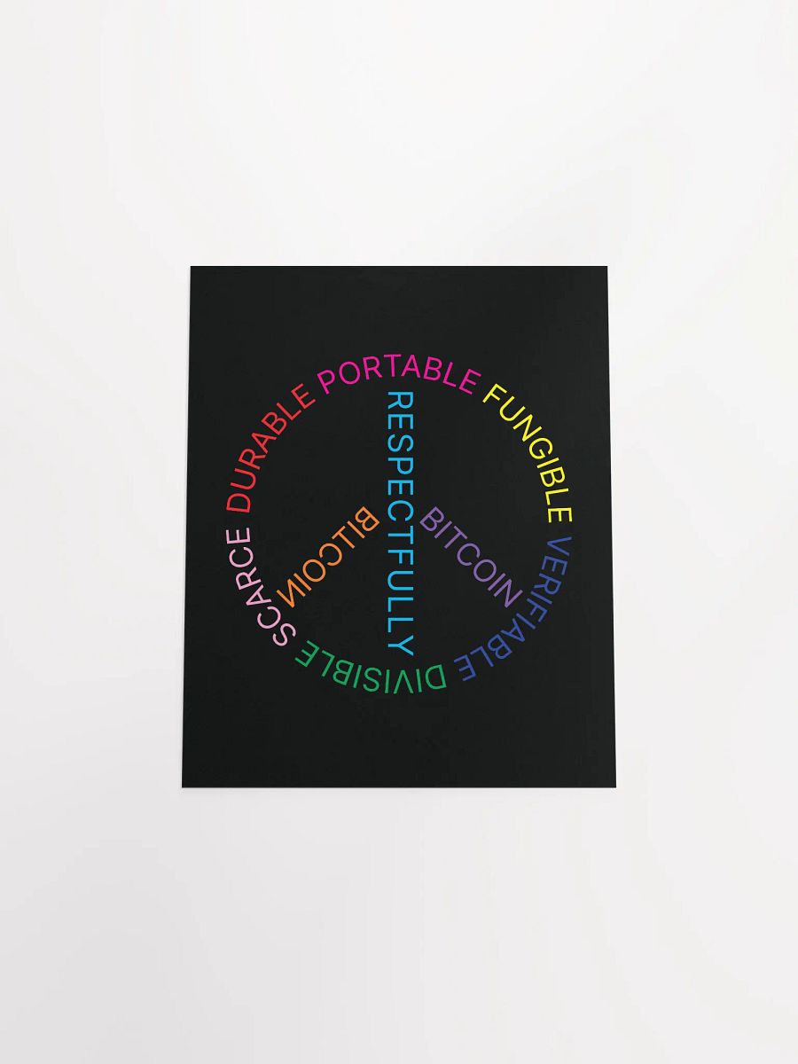 Bitcoin Peace Poster product image (4)