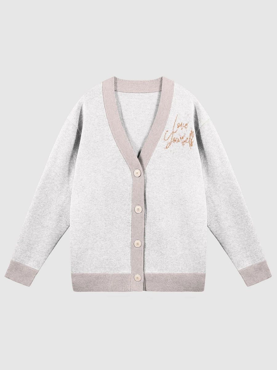 knitted love yourself cardigan product image (3)
