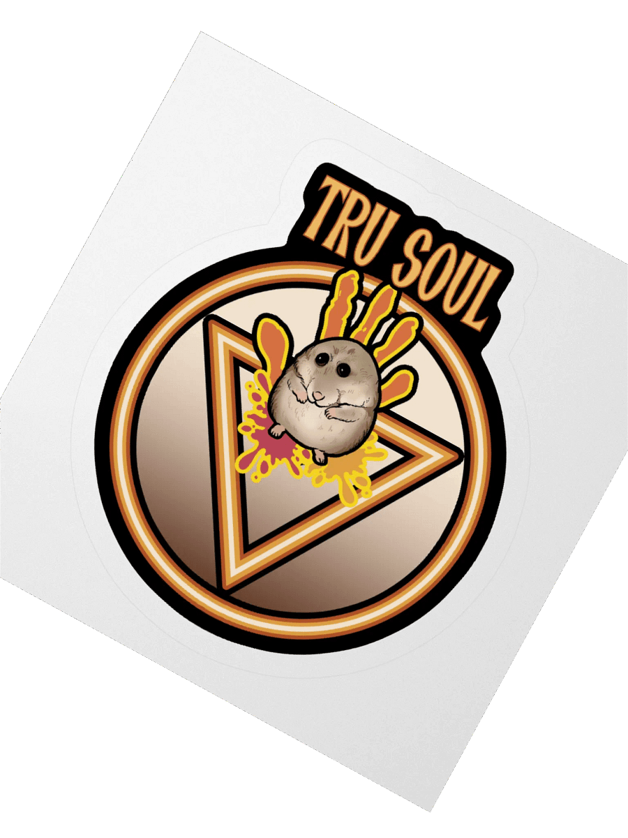 Tru Soul Hamster Kiss Cut Stickers - 3"x3" product image (2)