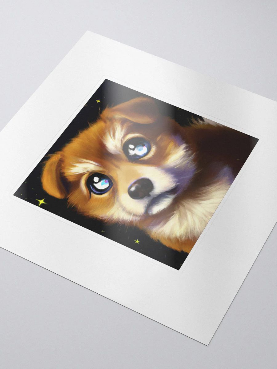 Cute Galactic Puppy Alpha Sticker product image (3)