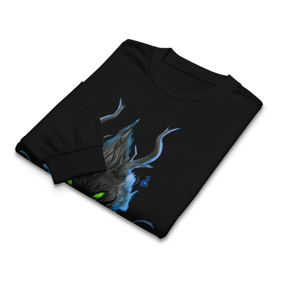 blxkdragons OG Blue flame sweatshirt (front design provided by sister salice) product image (12)