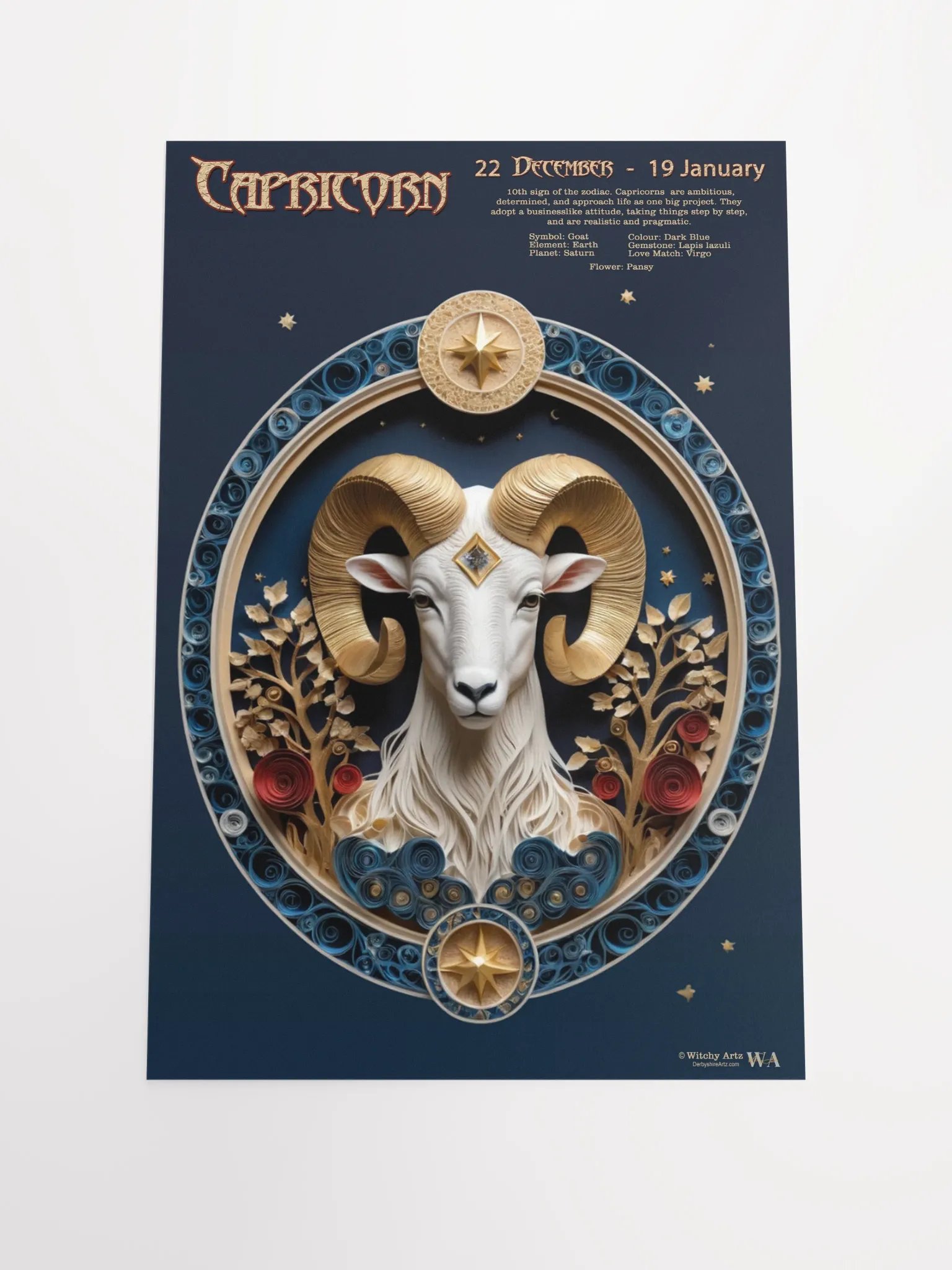 Western Zodiac Poster - CAPRICORN product image (1)
