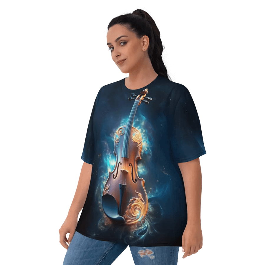 Music Violin All Over Print T-shirt product image (3)