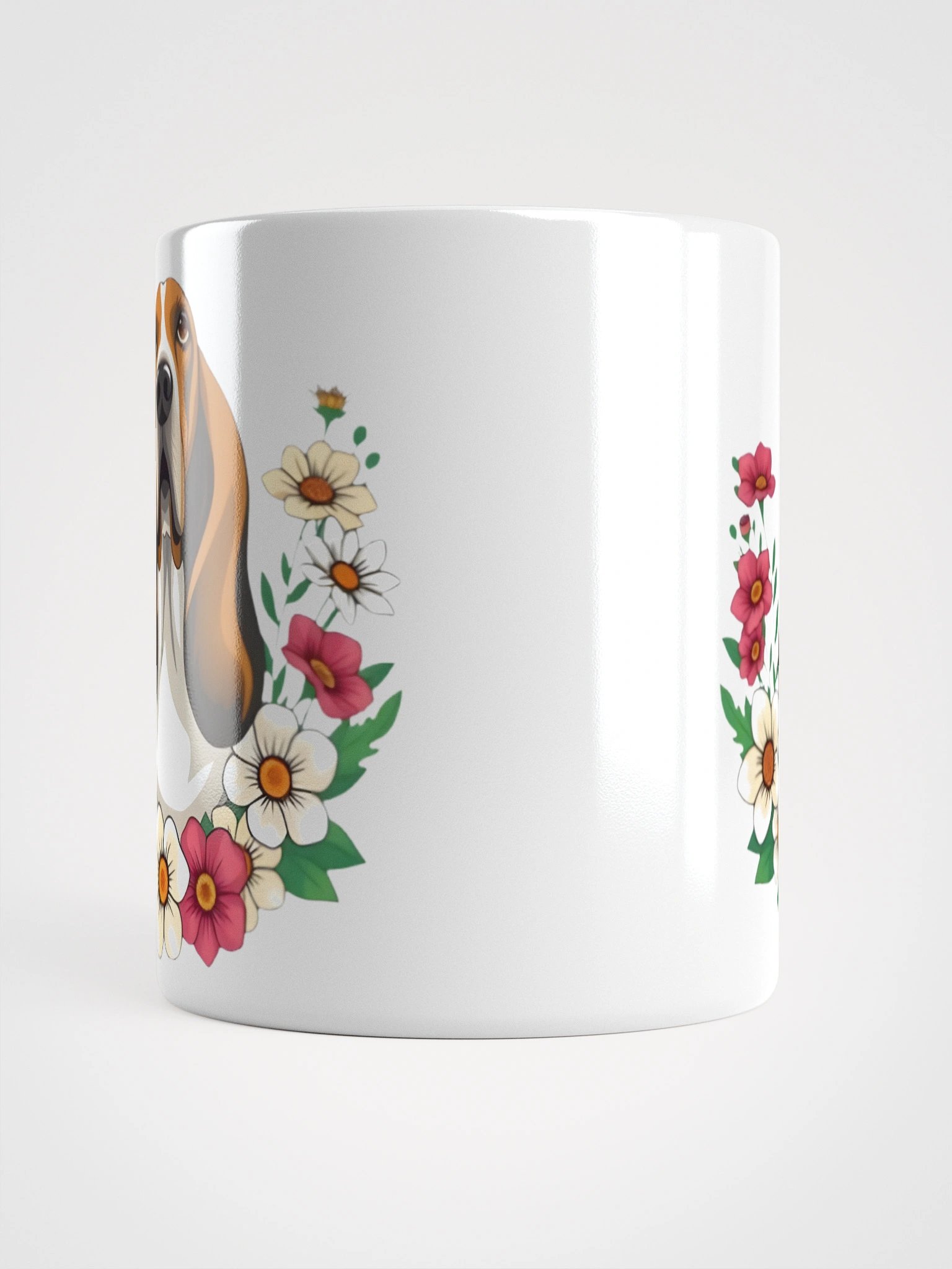 Floral Basset Hound Mug product image (15)