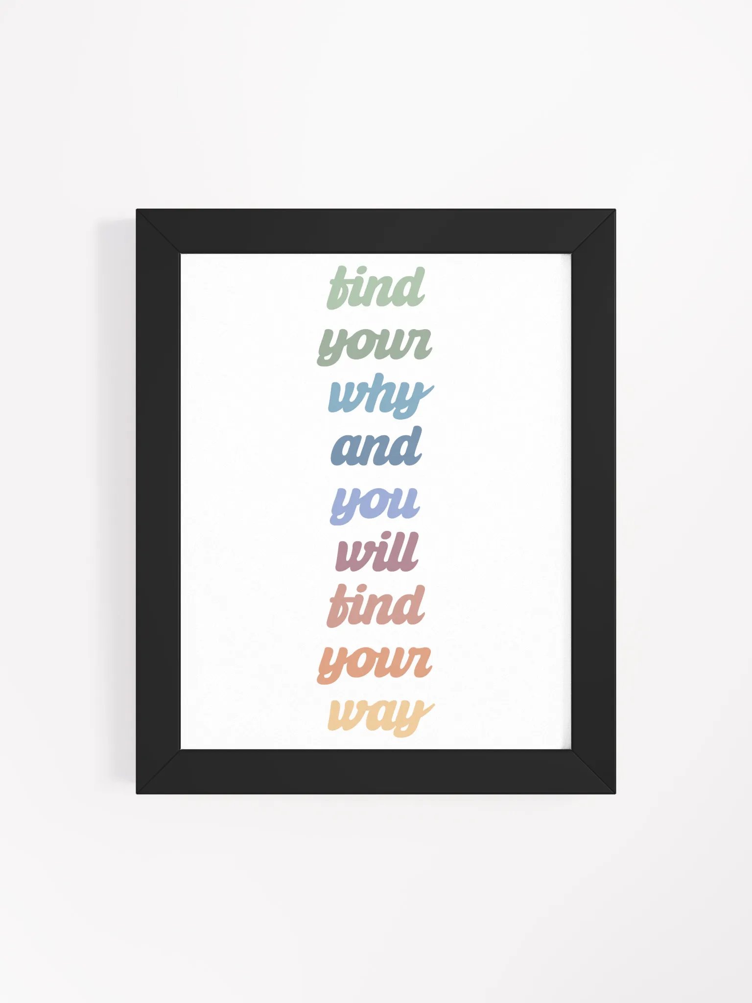 FIND YOUR WHY Framed High-Quality Matte Poster (in) product image (5)