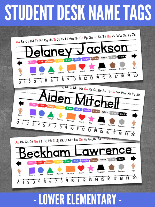 Student Desk Name Tags product image (1)