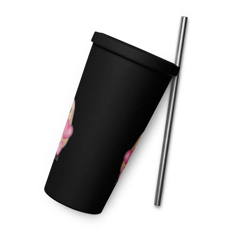 Hugs face Emote Insulated Tumbler with a Straw product image (6)