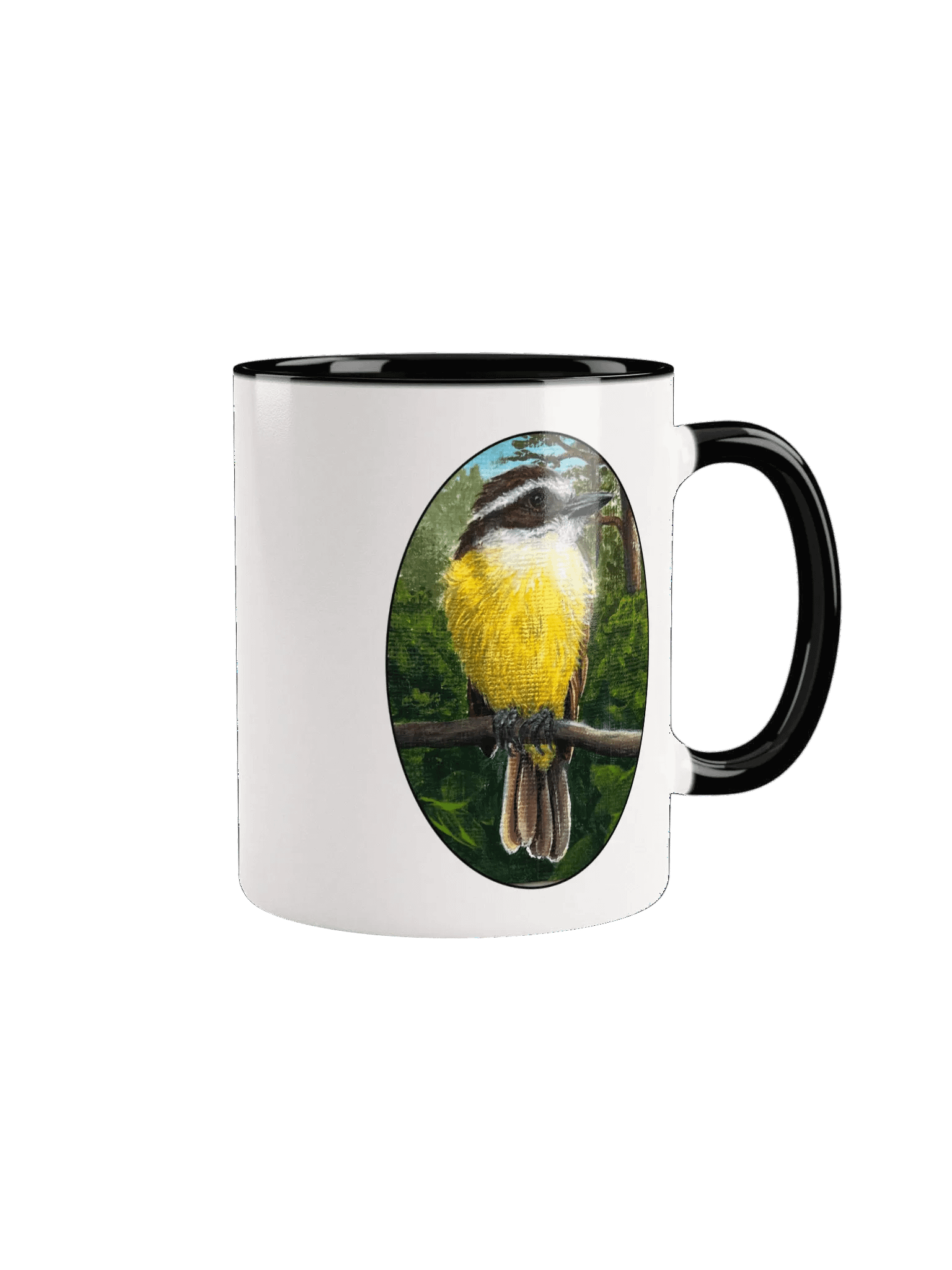 Perched Great Kiskadee Ceramic Mug product image (7)