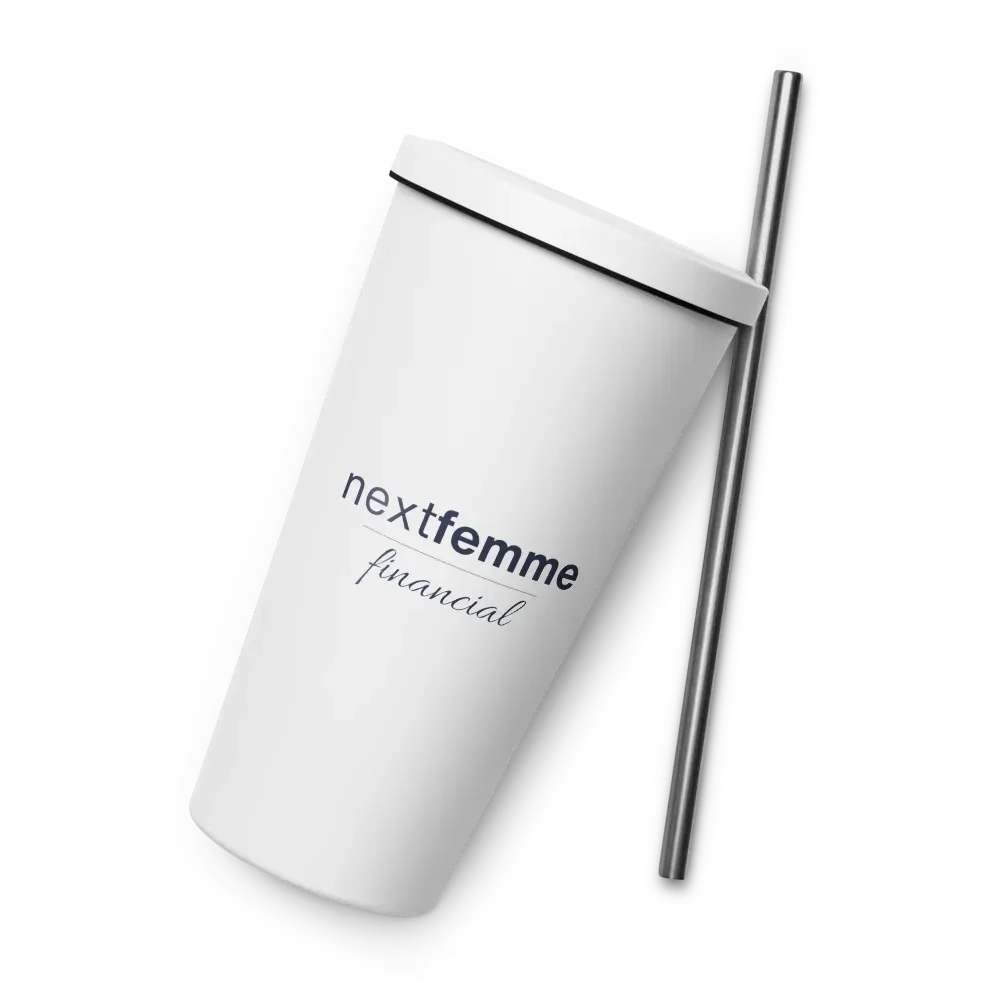 Insulated Tumbler Collection with Straw in Navy Logotype product image (2)