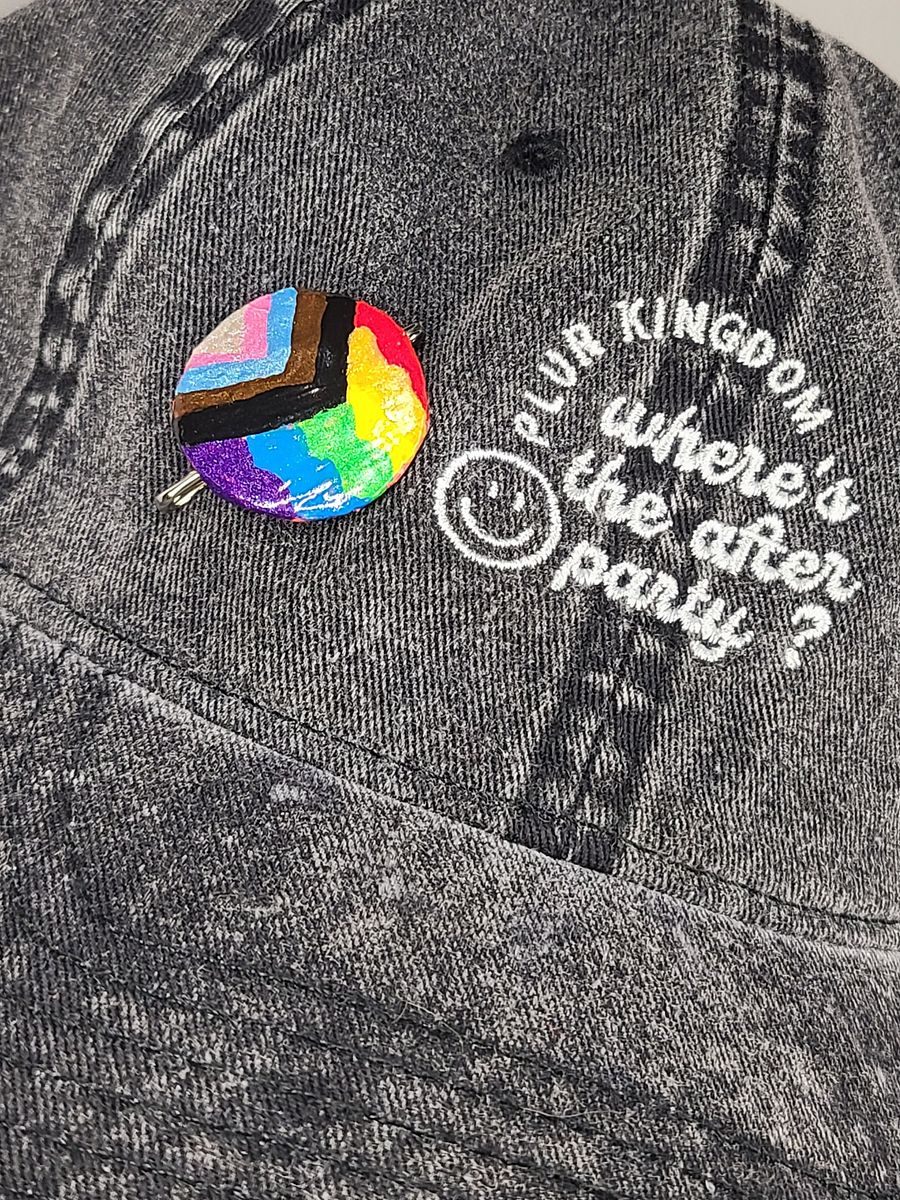 Pride bottle cap pin product image (3)