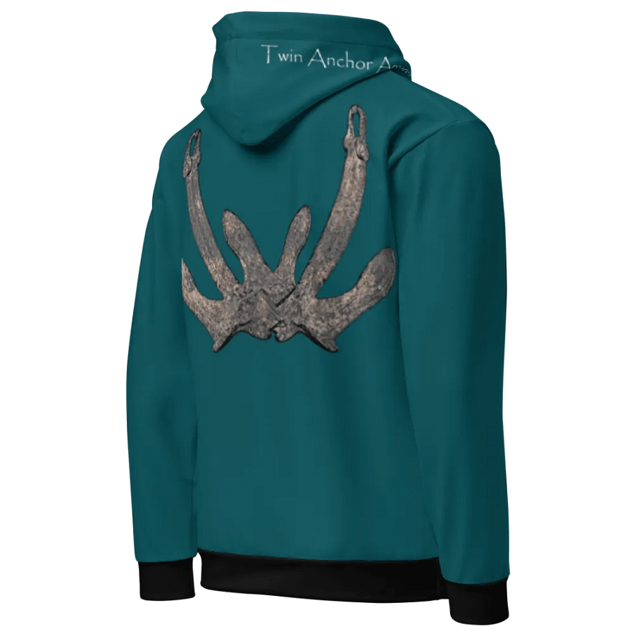 Teal Anchor Hoodie product image (5)