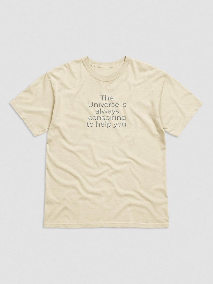 Comfort Colors® Embroidered T-Shirt - The Universe Is Always Conspiring to Help You product image (1)